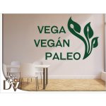 falmatrica organikus ételek feliratos éttermi dekoráció