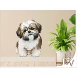 falmatrica kutya lakásdekoráció sicu shih tzu