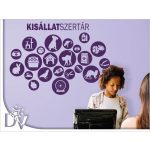 falmatrica kisállat kereskedés mintás boltmatrica