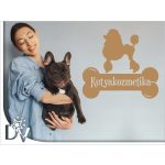falmatrica kutyakozmetika csont feliratos üzletdekor