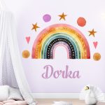 falmatrica babaszobába pasztel szivárvánnyal  saját névvel