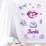 falmatrica tiniknek lányoknak  dekor matrica névvel