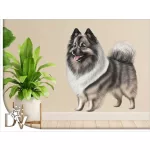 falmatrica kutya lakásdekoráció farkasspicc keeshond