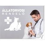 falmatrica állatklinika mintás dekoráció