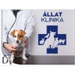 falmatrica feliratos állatorvosi rendelő dekoráció