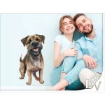 border terrier kutyás falmatrica bútordekoráció