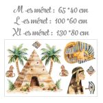 falmatrica gyerekszobába pasztel mintával watercolor saját névvel öntapadómatrica