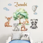 falmatrica babaszobába watercolor őzike  dekoráció