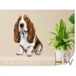 falmatrica kutya lakásdekoráció basset hound