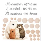 Maci család pöttyökkel - Ajándék MEGA XXL méret