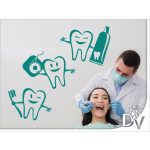 falmatrica gyerek fogászati rendelő üzletdekoráció
