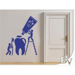 falmatrica fogorvosi rendelőbe kirakatdekoráció