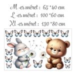 falmatrica gyerekszobába macis dekoráció