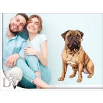 bullmastiff kutyás falmatrica bútordekoráció