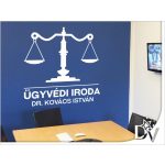 falmatrica ügyvédi iroda ajtófelirat üzletdekoráció