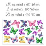 falmatrica gyerekszobába  watercolor pillangók