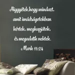 falmatrica idézet faldekoráció nappaliba
