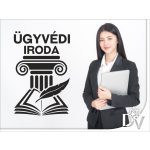 falmatrica ajtódekoráció ügyvédi irodába szöveggel