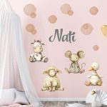 falmatrica farm állatok saját névvel  dekoráció