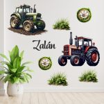 falmatrica traktor saját névvel  matrica