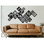 falmatrica autószerelés ikonok üzletbe dekorfólia