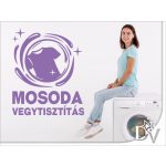 falmatrica üzletdekoráció tisztítóba felirattal