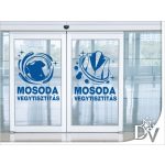 falmatrica kirakatdekoráció vegytisztítóba dekorfólia