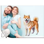shiba inu kutyás falmatrica bútordekoráció