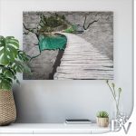 Vászonkép - Tavak és Vízesések (1991CV) / egyrészes