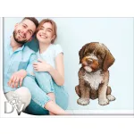 lagotto romagnolo kutyás falmatrica bútordekoráció