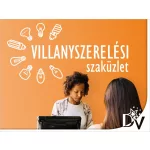 falmatrica villanyszerelő üzletdekoráció szöveggel falra