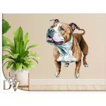 falmatrica kutya lakásdekoráció amerikai staffordshire terrier