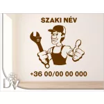 falmatrica vízvezeték szerelő dekormatrica