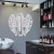 falmatrica barber shop elektromos borotva mintás kirakat dekorfólia