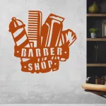 falmatrica borbély fésű borotva kirakatba dekoráció