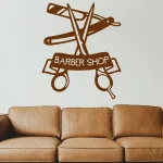 falmatrica borbély eszköz üzletdekor kirakatba