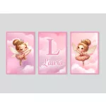 keretes kép kislány dekor gyerekszobába