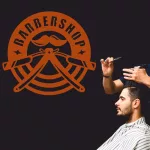 falmatrica borbély kellékek matrica üzletkirakatba