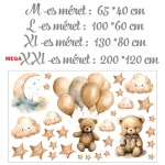 KIs maci léggömbökkel - Ajándék MEGA XXL méret