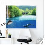 Vászonkép - Tavak és Vízesések (2354CV) / egyrészes