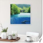 Vászonkép - Tavak és Vízesések (2354CV) / egyrészes