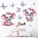 falmatrica baba elefánt dekoráció