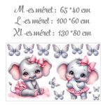 elefántos hold csillagok falmatrica babaszobába