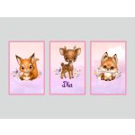 poszter felhős állat faldekoráció