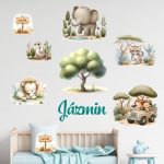 falmatrica oroszlán elefánt dekoráció