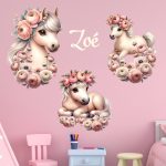 ló falmatrica babaszobába saját névvel