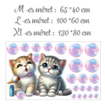KISCICÁK BUBORÉKFÚJÓVAL - Ajándék MEGA XXL méret