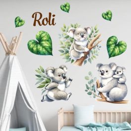 koala macis falmatrica babaszobába gyerek névvel