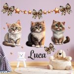  falmatrica babaszobába cicák masnikkal  saját névvel