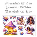 falmatrica gyerekszobába hercegnő  saját névvel öntapadómatrica